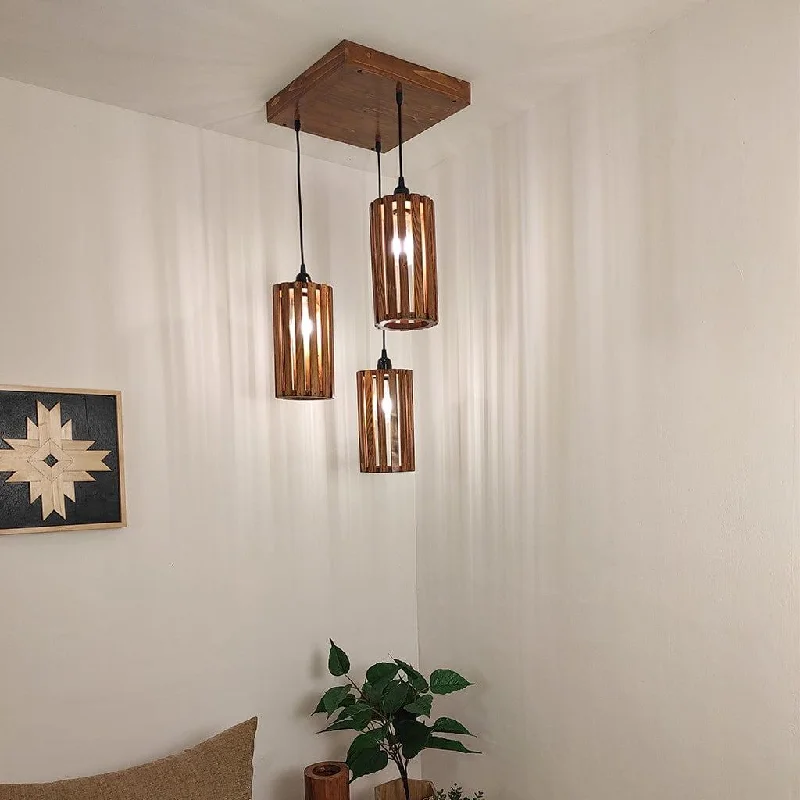 Casa Brown Cluster Hanging Lamp