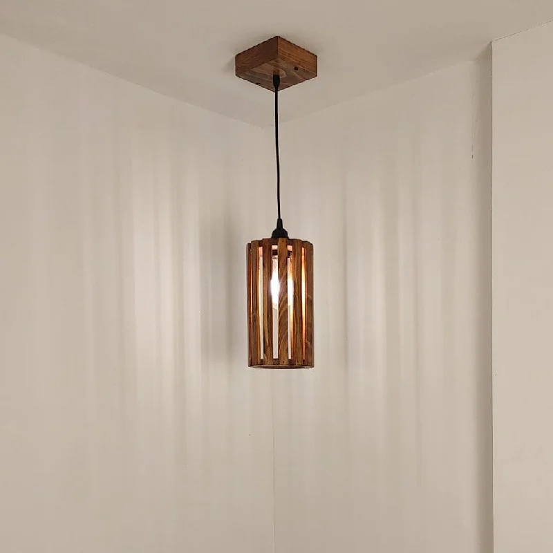 Casa Brown Wooden Single Hanging Lamp