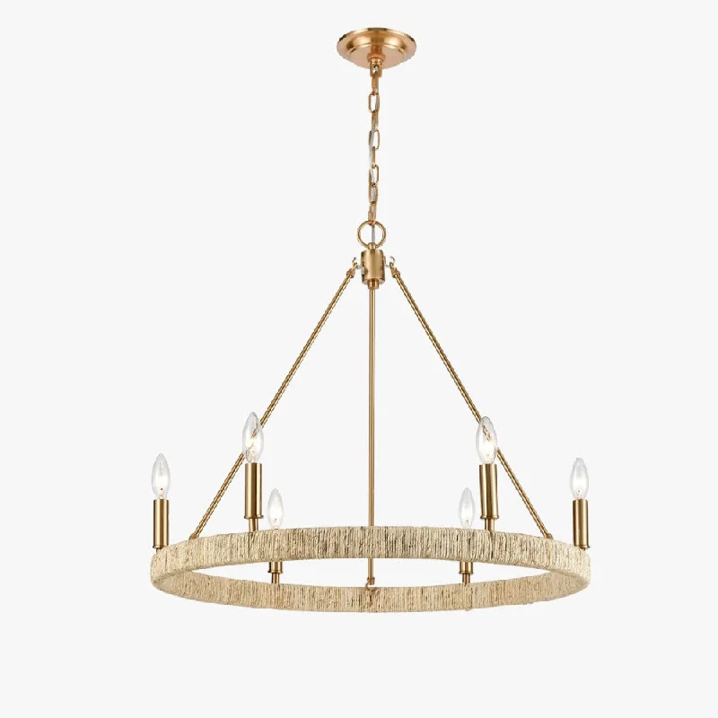 Anguilla Abaca Rope Chandelier