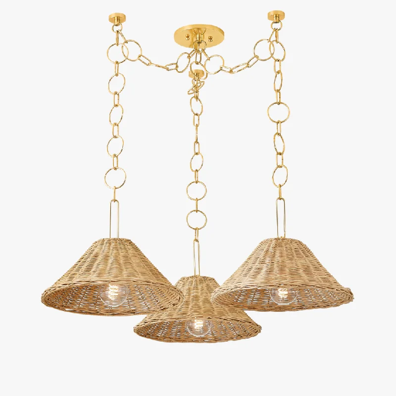 Dartmoor Woven Rattan Chandelier