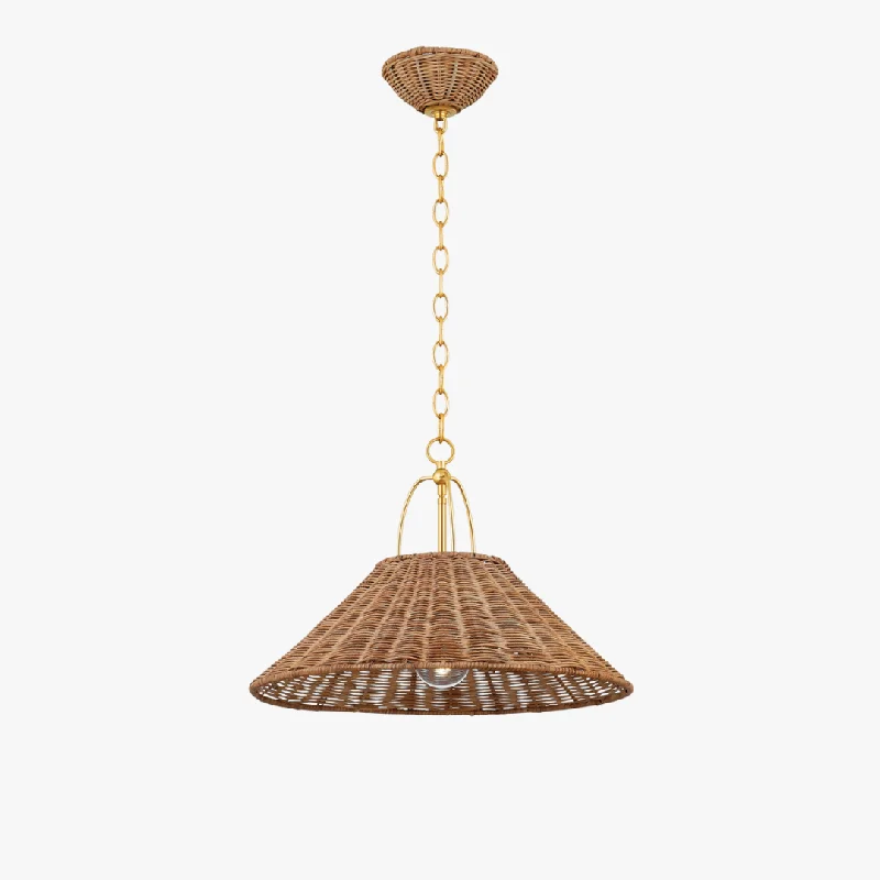 Davida Woven Rattan Pendant