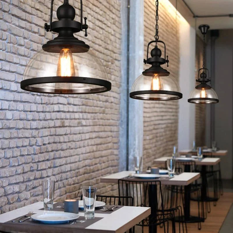 Illuminate Your Space with Vintage Charm – Iron LED Pendant Lights