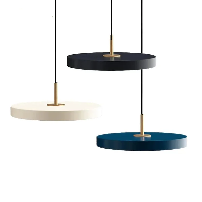 Minimalist Metal Plate Asteria Pendant Hanging Light