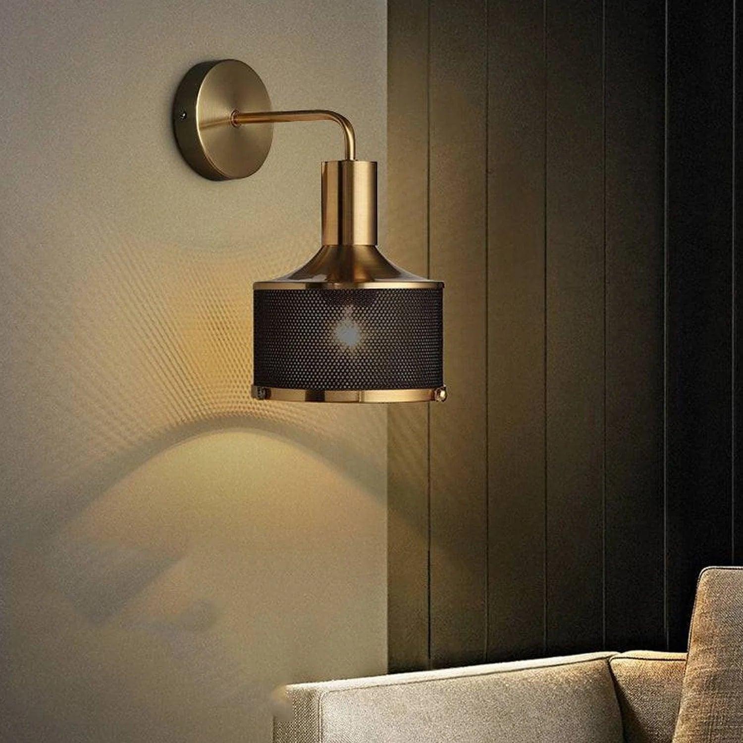 Black Wall Hanging Sconce Light