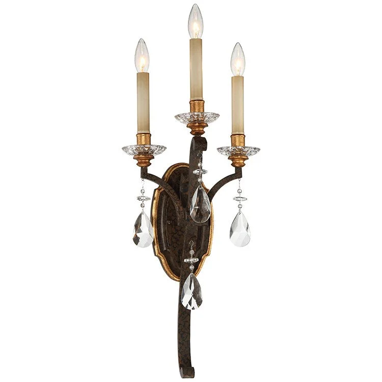 Chateau Nobles Three-Light Wall Sconce