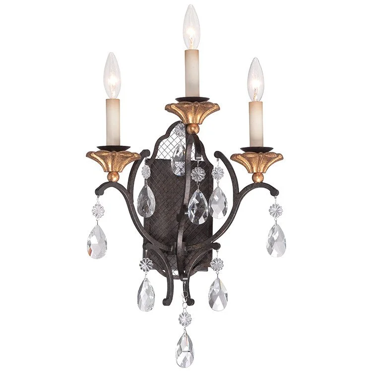 Cortona Three-Light Wall Sconce