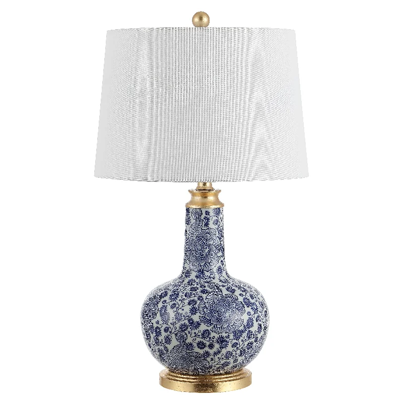 Safavieh Boris Ceramic Table Lamp 15" x 15" x 25.5" Blue