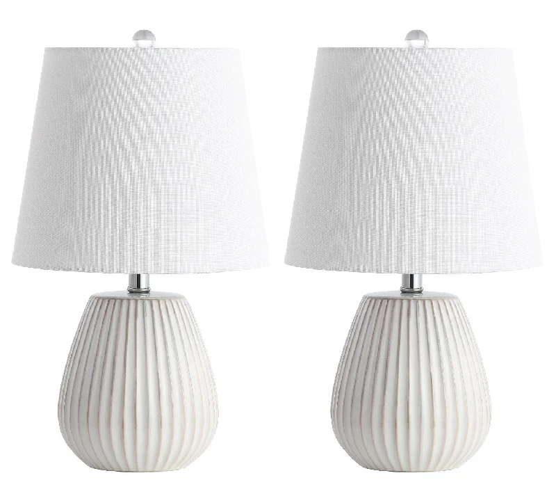 Safavieh Makenna Table Lamp 12" x 12" x 21" White