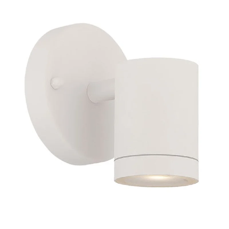 White LED One Light Outdoor Can Shape Wall Sconce