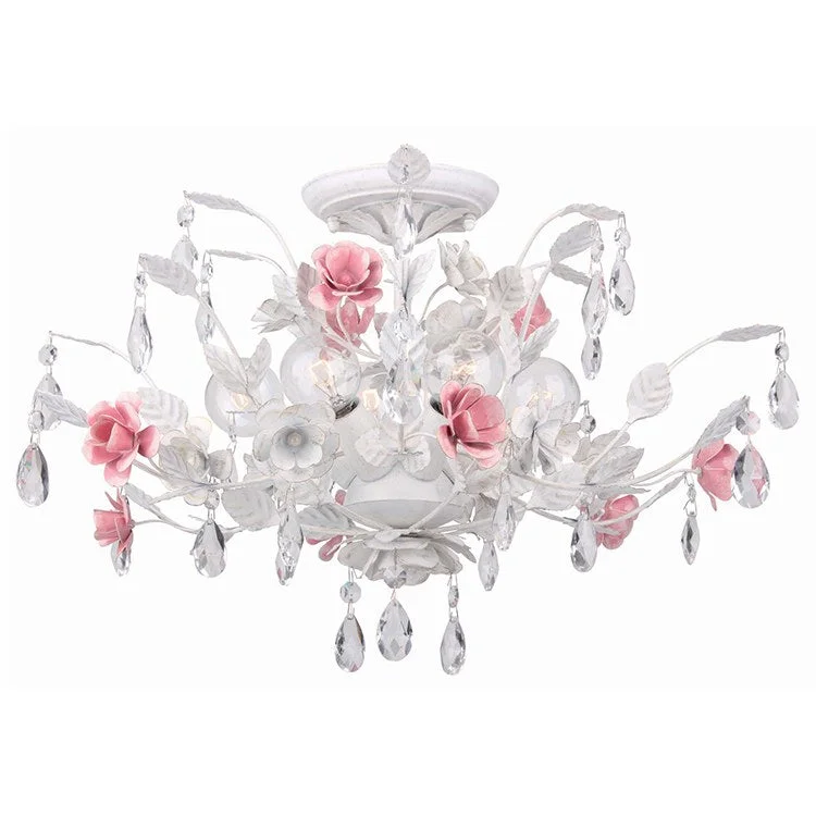 Lola Six-Light Semi-Flush Mount Ceiling Fixture