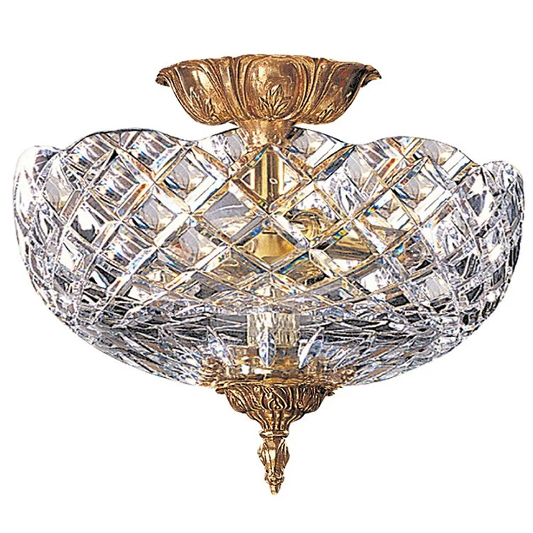 Two-Light Semi-Flush Mount Ceiling Fixture