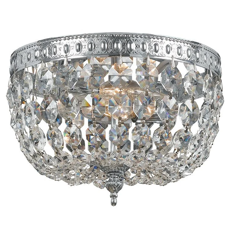 Two-Light Flush Mount Ceiling Fixture