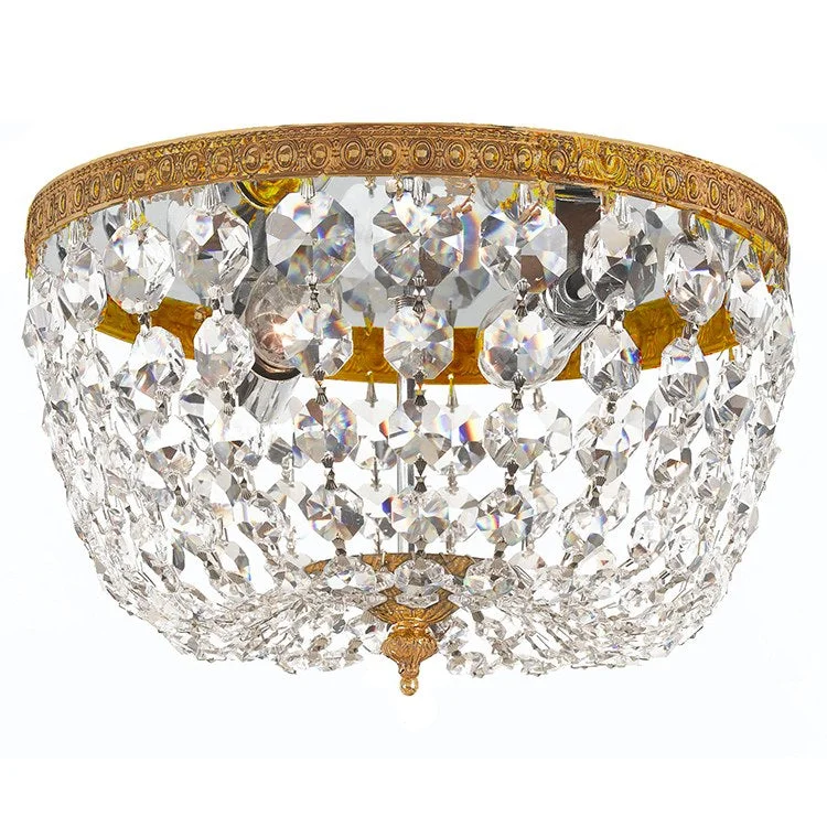 Two-Light Flush Mount Ceiling Fixture