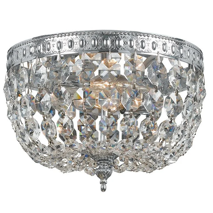 Two-Light Flush Mount Ceiling Fixture