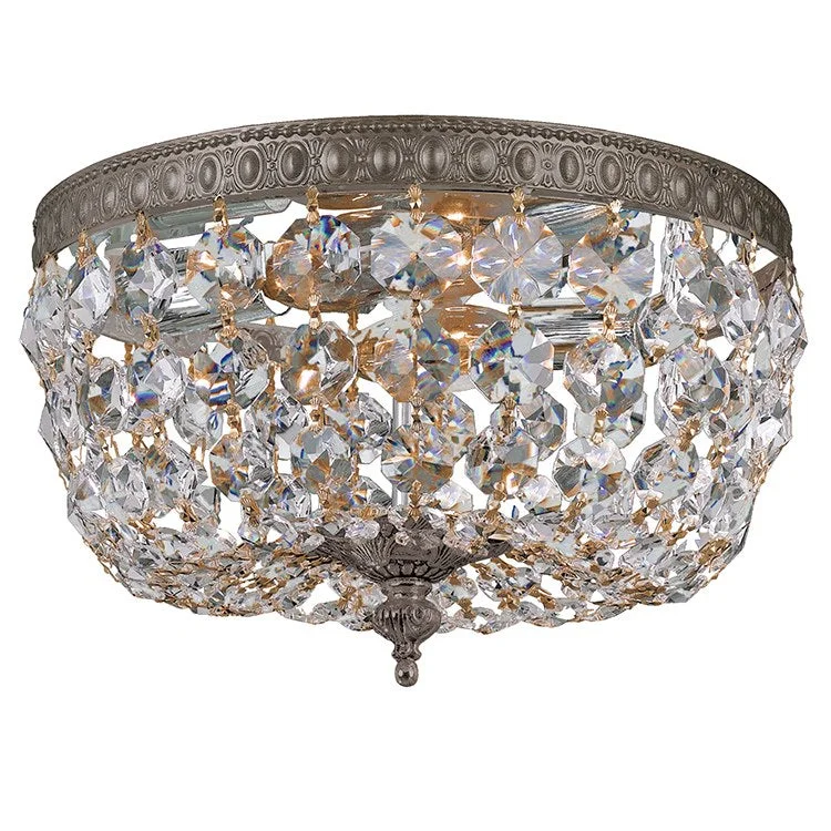 Two-Light Flush Mount Ceiling Fixture