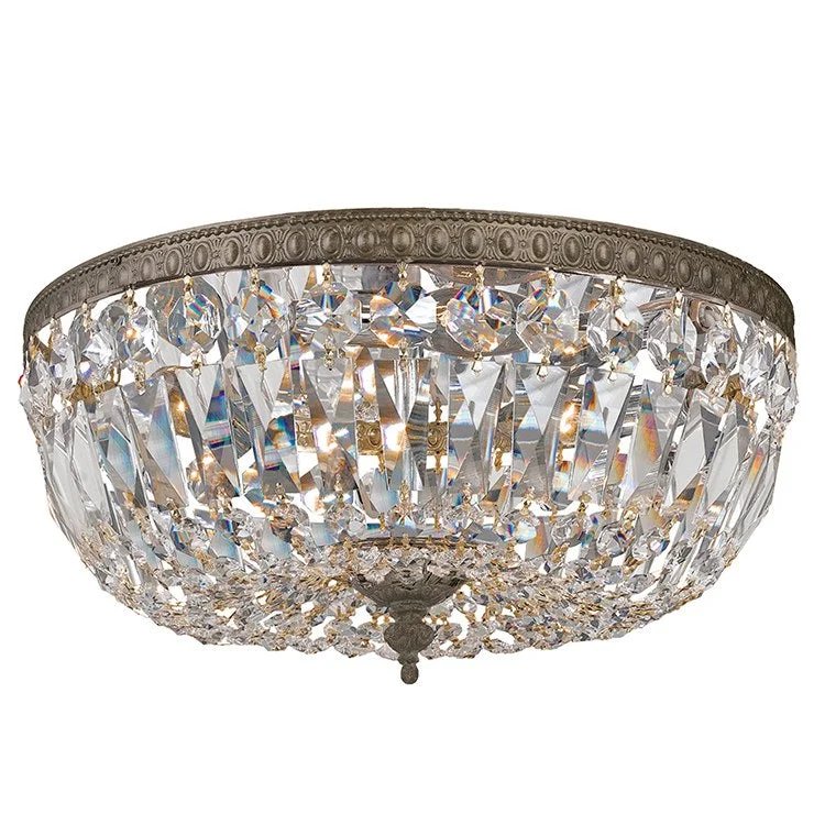 Three-Light Flush Mount Ceiling Fixture