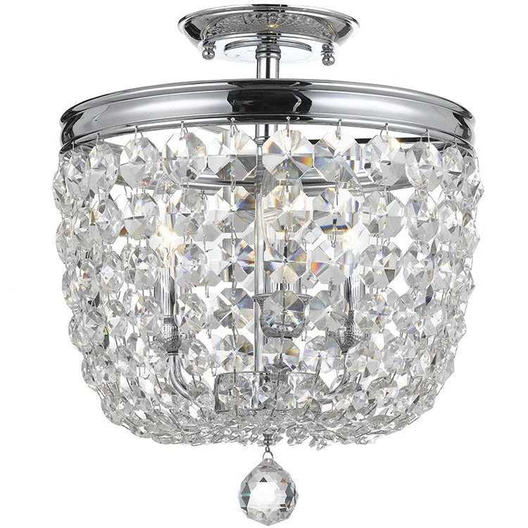 Archer Three-Light Semi-Flush Mount Ceiling Fixture