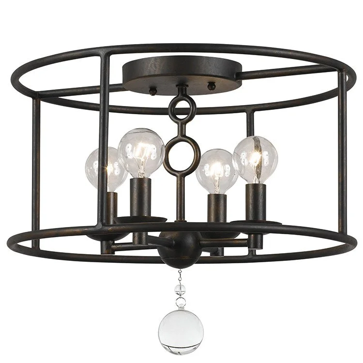 Cameron Four-Light Flush Mount Ceiling Fixture