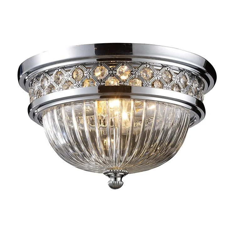 Flush Mounts Two-Light Flush Mount Ceiling Fixture