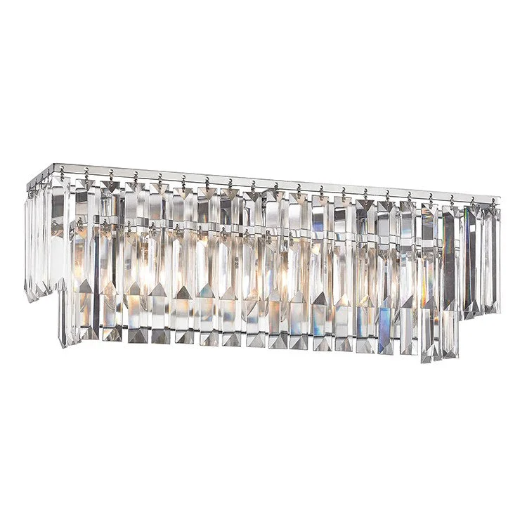 Palacial Three-Light LED Bathroom Vanity Fixture