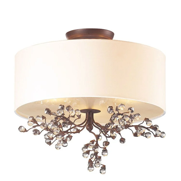 Winterberry Three-Light Semi-Flush Mount Ceiling Fixture