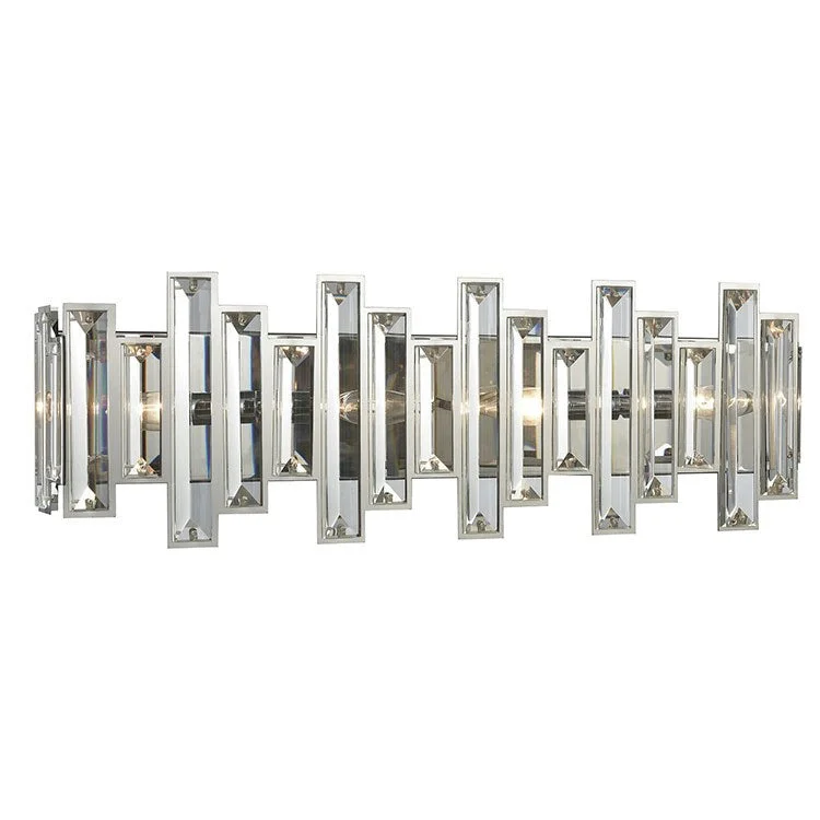 Crystal Heights Four-Light Bathroom Vanity Fixture