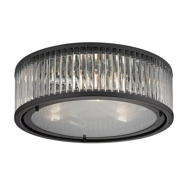 Linden Manor Three-Light Flush Mount Ceiling Fixture