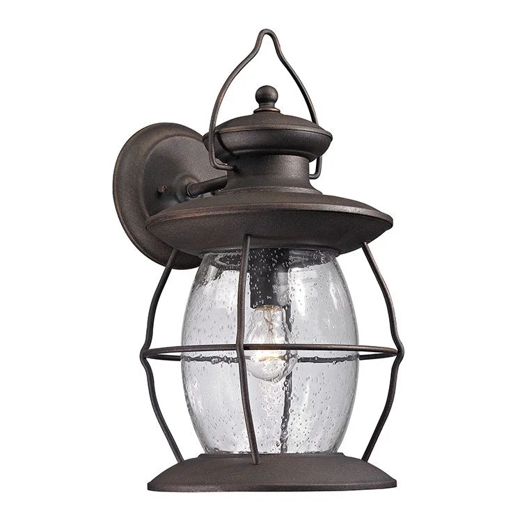 Village Lantern Single-Light Outdoor Wall Sconce