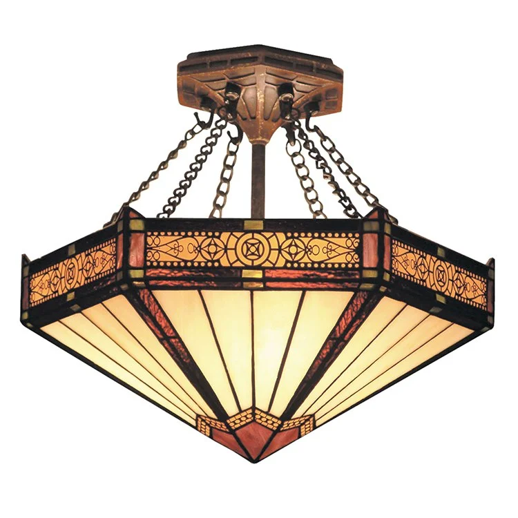 Filagree Semi-Flush Mount Ceiling Fixture