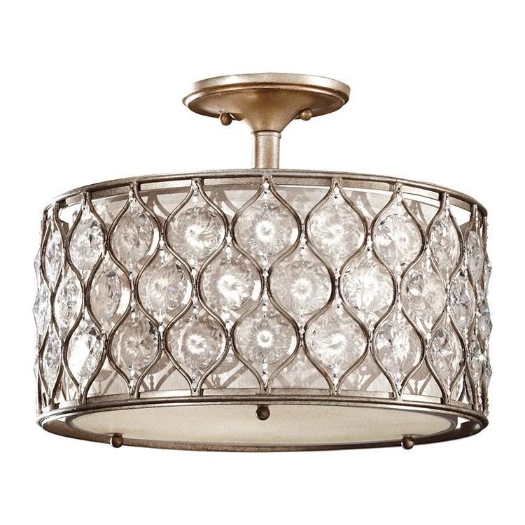 Lucia Three-Light Semi-Flush Ceiling Fixture