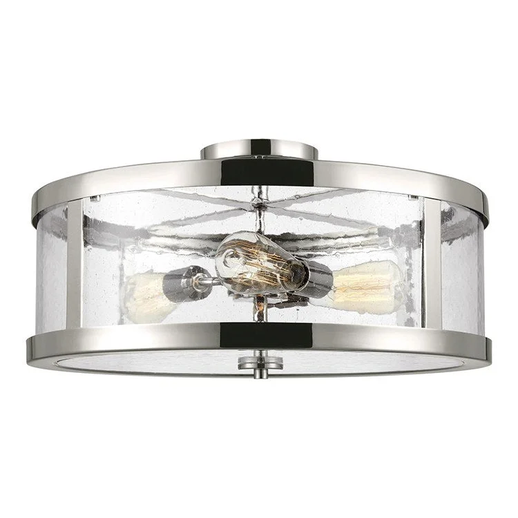 Harrow Three-Light Semi Flush Mount Ceiling Fixture