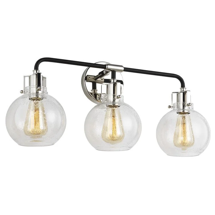 Clara Three-Light Bathroom Vanity Fixture