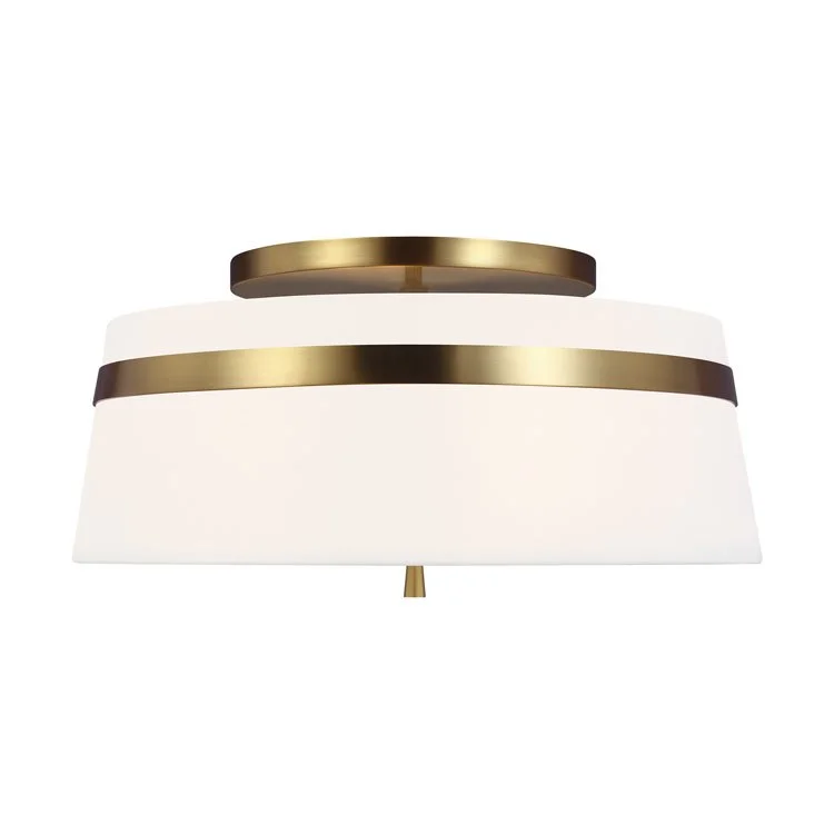 Cordtlandt Three-Light Large Flush Mount Ceiling Fixture by Alexa Hampton