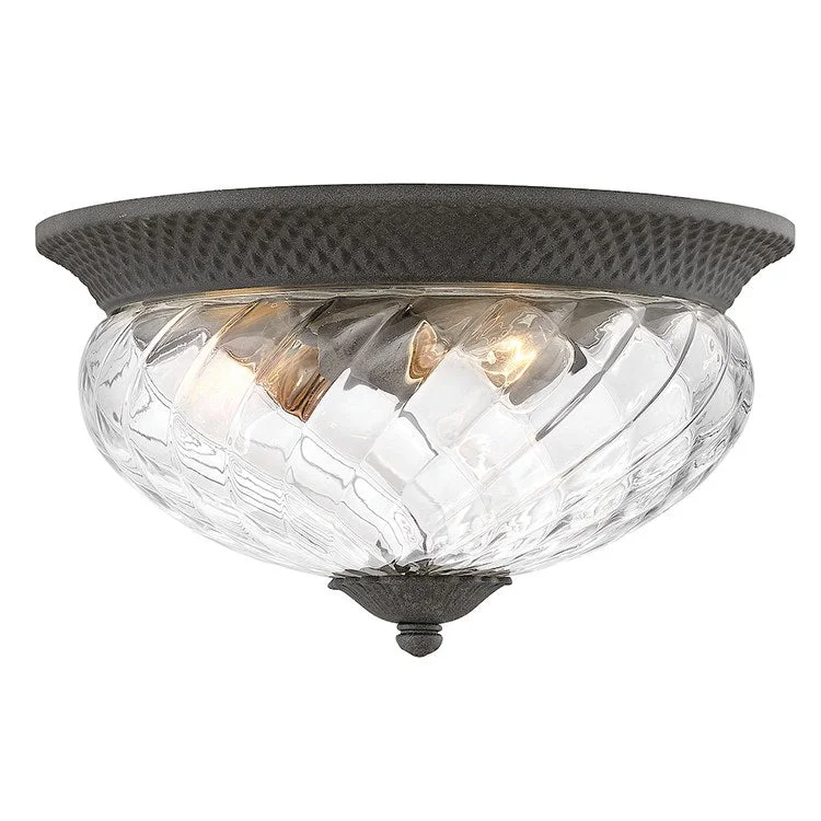 Plantation Three-Light Flush Mount Ceiling Light