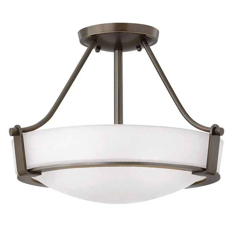 Hathaway Single-Light LED Semi-Flush Mount Ceiling Light