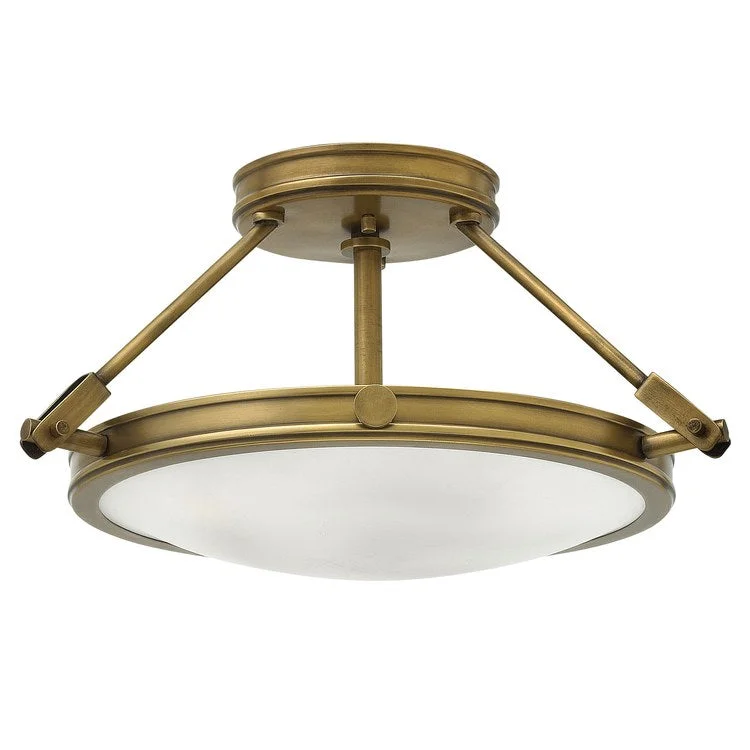 Collier Single-Light LED Semi-Flush Mount Ceiling Light