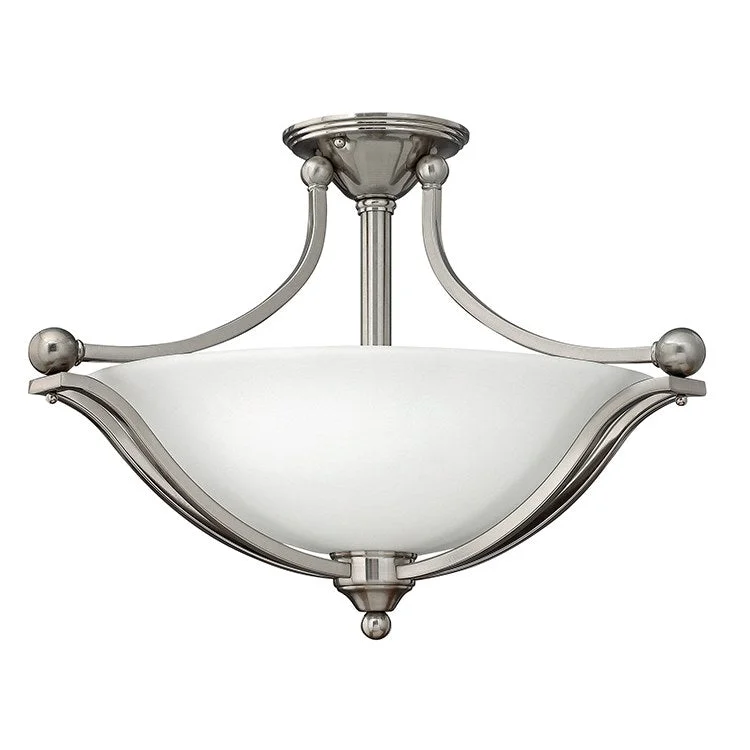 Bolla Single-Light LED Semi-Flush Mount Ceiling Light