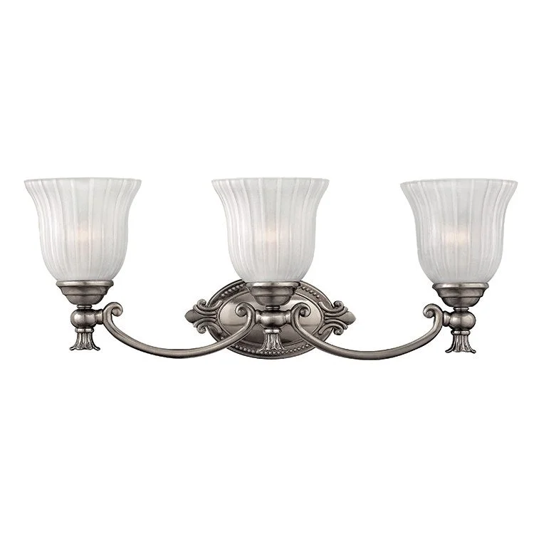 Francoise Three-Light Bathroom Lighting Fixture