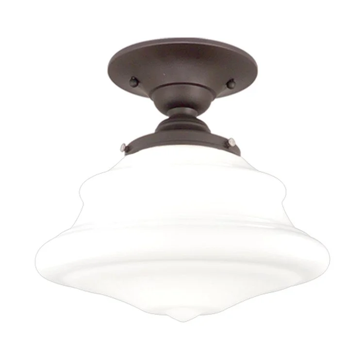 Petersburg Single-Light Semi-Flush Mount Ceiling Fixture