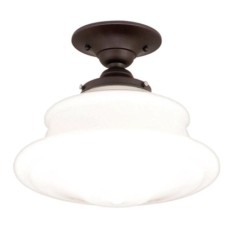 Petersburg Single-Light Semi-Flush Mount Ceiling Fixture