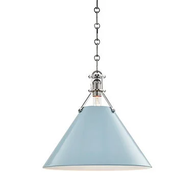 Painted No.2 Single-Light Large Pendant by Mark D. Sikes