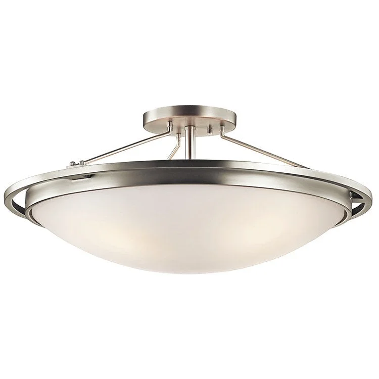 Four-Light Semi-Flush Mount Ceiling Fixture