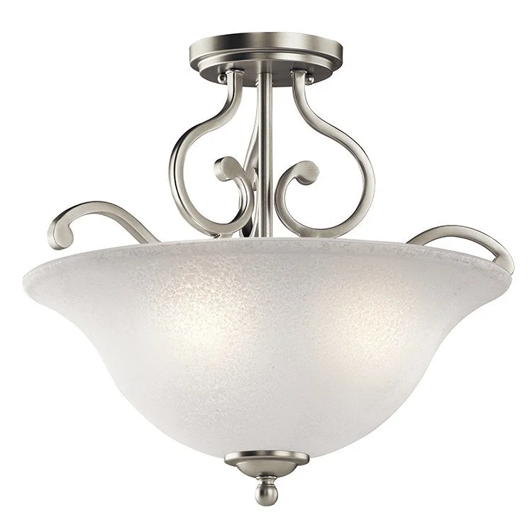 Camerena Three-Light Semi-Flush Mount Ceiling Fixture