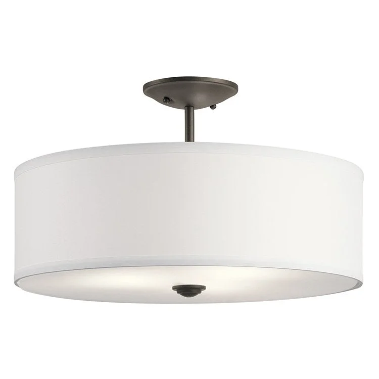 Shailene Three-Light Semi-Flush Mount Ceiling Fixture