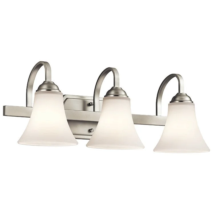 Keiran Three-Light Bathroom Vanity Fixture