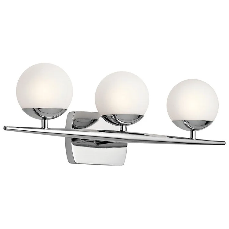 Jasper Three-Light Halogen Bathroom Vanity Fixture