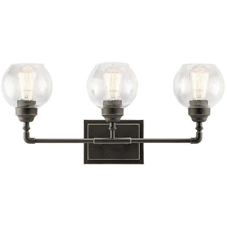 Niles Three-Light Bathroom Vanity Fixture