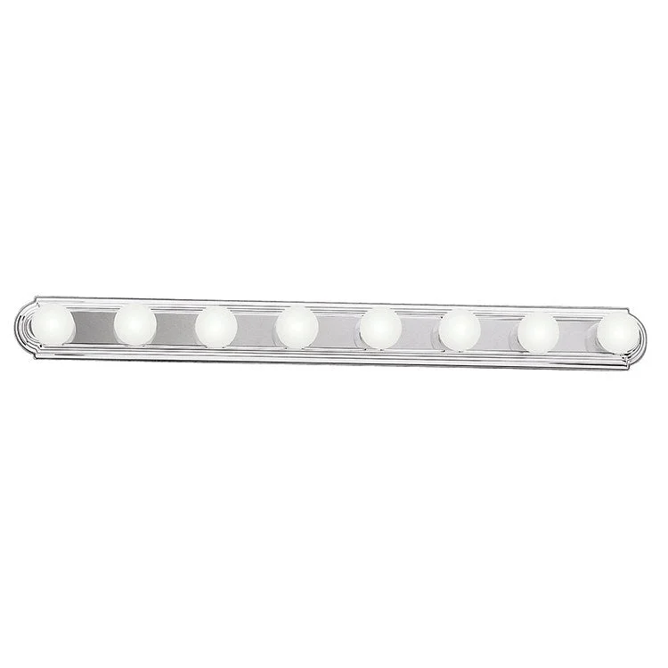 Eight-Light 48" Linear Bathroom Vanity Fixture