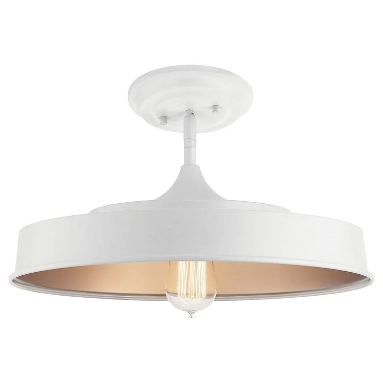 Elias Single-Light Semi-Flush Mount Ceiling Fixture