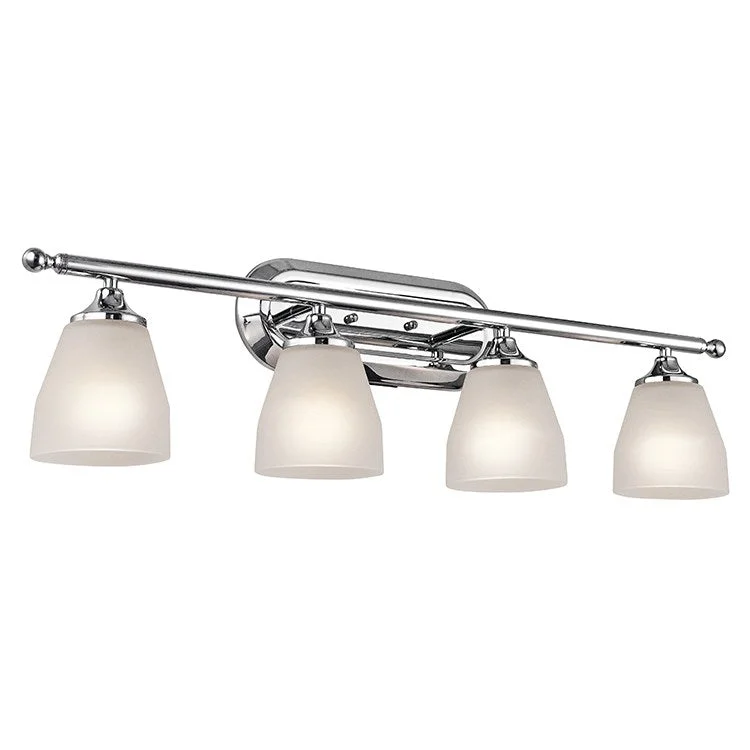 Ansonia Four-Light Bathroom Vanity Fixture